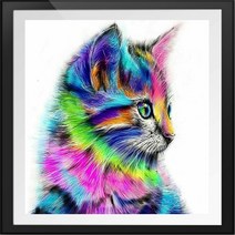 보석십자수 명화 5D DIY 다이아몬드 페인팅 자수 만화 동물 공예 스킬자수, 01 20*20cm, 08 7