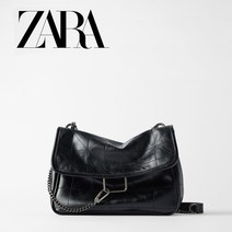 ZARA 자라 st 스타일 소프트 레더 숄더 크로스 체인백 가방 락 플랩 숄더백 52