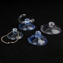 유리 거울 냉장고 강력 흡착판 투명 고리 부착 압축고무 16개, 32mm+고리 5개