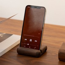 온통온유 핸드폰 거치대 태블릿 스마트폰 휴대폰 탁상용 거치대, 호두나무, 1개