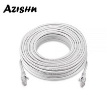 POE 확장기 AZISHN이더넷 네트워크 케이블 10M20M30M50M CAT5E RJ45 랜 IP 카메라 인터넷 시스템 키트용, 50 메터