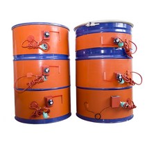 오일 드럼 실리콘 히터 바이오 디젤 밴드 가스 탱크 손잡이 온도 컨트롤러와 금속 배럴 고무, 1740x125 1000w