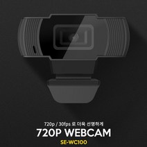 원격 온라인 수업 회의 재택근무 PC 노트북 웹캠 카메라 마이크 Web Cam SE-WC100