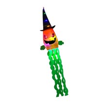 GHSHOP 옥외를 위한 LED 빛을 가진 장식 깃발을 거는 할로윈 Windsock, 크기가 큰, 천, 호박