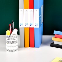 칼라 클리어파일 고품질 속지 40매 악보 보험증권 서류보관 학원, 블루