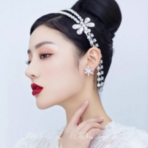 고급 셀프웨딩 브라이덜샤워 생일 선물 수공예 헤어밴드 헤어장식 25