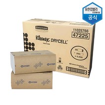 [크리넥스] 드라이셀 페이퍼타올 핸드타월 F250 1박스 5000매 47225, 단품