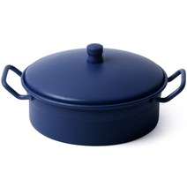 토탈하우스 철재 냄비재떨이 흡연실 뚜껑재떨이 미니재떨이 (1462), 네이비