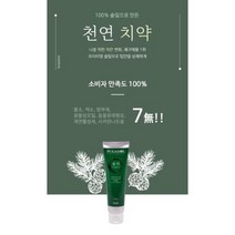 친환경 솔잎 치약 암환자 임산부 노약자 천연 무농약 치약 송치, 한 개