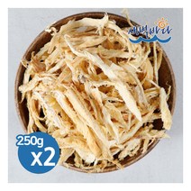 [새벽바다] 쫄깃한 식감을 갖은 황태채 250g x 2봉 황태무침 황태구이 술안주 COH2, 상세 설명 참조