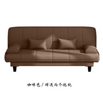 북유럽 패브릭 소파 거실 침대 소형 소파 침실 소파베드, 갈색