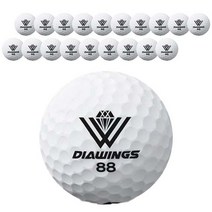 다이아윙스 고반발 비거리 전용 장타 골프공 2피스 42.8mm M2, 20개, 화이트