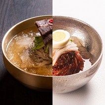 평양 반반냉면 20인분SET (평양냉면2kgx2팩+육수10팩+비빔장10팩), 20인분