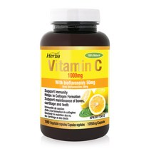 고함량 비타민C 1000mg 180캡슐 비타민P 함유 캐나다식약처 인증 허바 캐나다, 1개