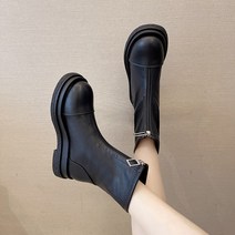 숓 첼시 어텀 무드 숏부츠 여성 가을스타일 앞집업 통굽 차오쿠 보이핏 볼륨 디자인 슬림 2417747799