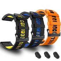 26mm Garmin Enduro 2 시계 밴드와 호환되는 6팩 Tactix 7 Pro/Fenix 6X Pro/6X/Fenix 5X/5X Plus/Descent Mk2i/D2 D, 3PackI