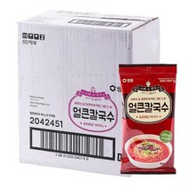 샘표 라면처럼 끓여먹는 얼큰 칼국수 101g 10입 한박스 인스턴트 야식 대용량 단체급식 식당용 도매, 1개