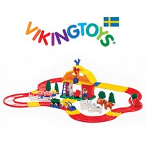 바이킹토이즈 말 얼룩소 시티 농장 풀세트 유아 행동놀이(15575)