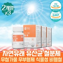 약 6개월 대용량 비헴철 햄철 철분제 철분이 부족하면 많은음식 노인 시니어 중년 필수 영양제 보충제 유기농 부원료 에너지 생성 첨가물없는 자연유래 필수미네랄 50대 60대 철결핍