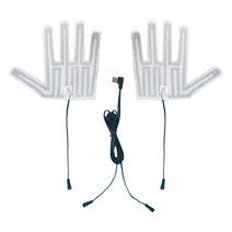 USB 충전식 발열장갑 신발 에 대 한 겨울 야외 열 손 따뜻한 히터 탄소 섬유 가열, 하얀