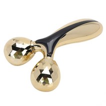 바디슬리머 esm 복근운동 플랭크 기구 V얼굴 롤러 마사지 기계 3D 얇은 슬리밍 리프팅 퍼밍 뷰티 바 미용, 01 gold