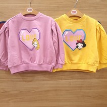 코코리따 *50%세일* 백설공주 라푼젤 여아티셔츠!~ 프린세스 러브하트 맨투맨 CEMA222D2 [분당점]
