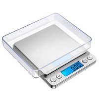 커피저울 베이킹 드렉텍 저울 가정용 전자 식품 향신료 야채 과일 측정 디지털 Jewlry 119974, Silver-3Kg