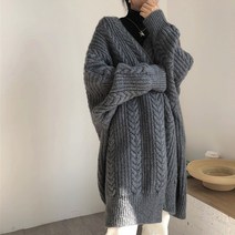 미르마루 빅사이즈여성의류 휘릭 가디건 +파우치 세트 Free~88