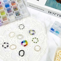시드비즈 키트 DIY 악세사리 부자재 공예재료 세트 키링만들기 2mm 3mm 꽃반지 팔찌, 2mm A타입