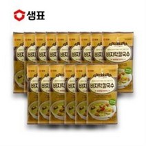 예이니식품 샘표 그때그추억 바지락칼국수 15개(100.3gx15개)사리멸치잔치물김치, 100.3g, 45개