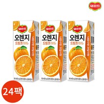 롯데 델몬트 오렌지 드링크 190ml x 24팩, 델몬트 오렌지 190ml 24팩