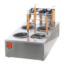업소용 면 삶는기계 전기해면기 국수 우동 해면기, 4구 220V 2500W  조절기 2개형
