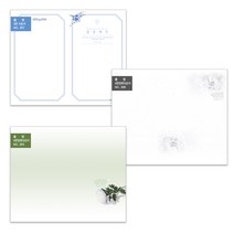 부르심 4면식순지 3종 교회 주보 용지(식순지 장례식순지)1속 100매, 4면_306[장례식순지]