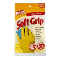 핸디웍스 소프트 그립 라텍스 글러브 고무장갑 M, 1개, 단일사이즈