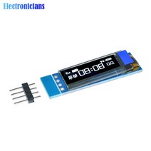 0.91 인치 128x32 128 32 I2C IIC 인터페이스 직렬 흰색 OLED LCD 디스플레이 모듈 quot12832 화면 Arduino DIY 용