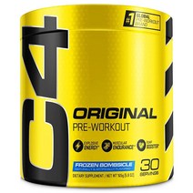 Cellucor C4 오리지널 운동 전 파우더 포도 무설탕 운동 전 에너지 남성 및 여성용 150mg 카페인 + 베타 알라닌 + 크레아틴 - 30회 분량 (포장은 다를 수 있음)