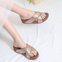 오너클랜 크로스밴딩 슬리퍼 여름신발 글리터슈즈 데일리신발