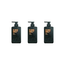 BLACK WOLF 스칼프 샴푸 380ml 3팩