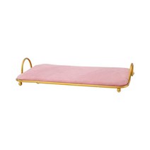 북유럽 스타일 쥬얼리 디스플레이 팔찌 주최자 스토리지 목걸이 펜던트 디스플레이, 35cmx22.5cmx6cm, 합금 플란넬, 분홍