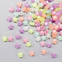야광별구슬 13mm 100g 야광구슬 야광비즈 별비즈 팔찌만들기 DIY 노리프렌즈 비즈공예