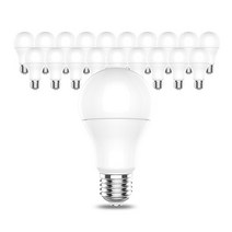 장수램프 LED 전구 10W [20개입] 벌브 램프 세트, 전구색(오렌지빛)