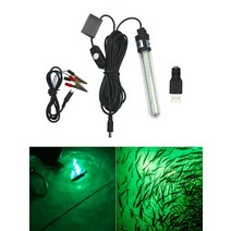 어군탐지기 수중 어탐기 카메라 포인트원 12v 낚시 빛 led 낚시 빛 미끼 어군 탐지기 램프, USB 블루