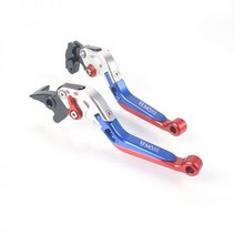 스즈키 SV650X SV650에 18-21년 접이식 브레이크 핸들 레버, 실버 블루 레드