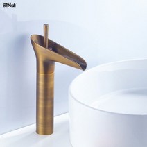 레트로 빈티지 수전 수전 양치 금색 수입 골드 샤워기 수도꼭지 샤워 욕실 모던 심플, 4