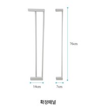 탈출 방지 롬펫 안전문 확장패널 7cm 고양이출입문 캣도어 베란다개문 강아지안전문, 상세페이지참조