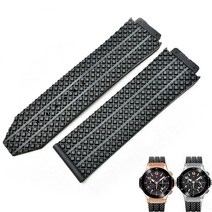 Hublot 위블로 시계 호환 빅뱅 17mmx25mm 실리콘 시계줄 우레탄 스트랩 루버 러버 워치 밴드 줄질