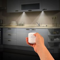 [도매셀럽]LED 롱거라이트 3P+리모컨 세트무드등 수면등 취침등 벽조명 붙이는조명 리모컨 터치등, 1-1)롱거라이트-리모컨포함(노랑-백색등)