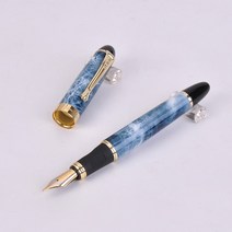 만년필선물의미 입문 쓰는법 각인 파우치 케이스 잉크 충전 2020 new arrivall jinhao x450 럭셔리 dazzle blue 만년필 고품질 금속 잉크 펜 사무용품, 19