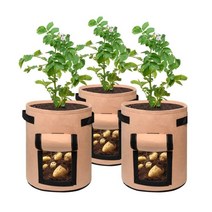 [Top100] 부직포 화분 베란다 텃밭 감자 당근 키우기 그로우백 _23029EA, 제스쿠팡 브라운_소