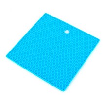 실리콘 냄비받침대 낱개1개 사각 실리컨 네모 넴비 밧침데 뜨거운 핫 바닥 바침때 포트 팟 냉비 깔개 깔게